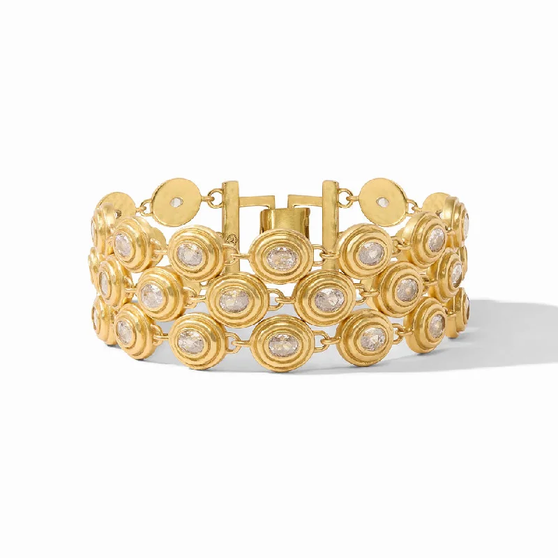 Women luxury cuff bangles and bracelets -Julie Vos Tudor Triple Row Tennis Bracelet