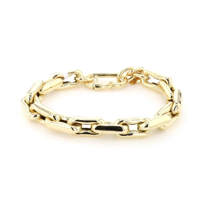 Women vintage charm bangles and bracelets -Small Link Bracelet