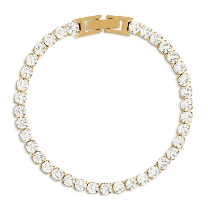 Women gold-plated bangles and bracelets -Fernanda Tennis Bracelet