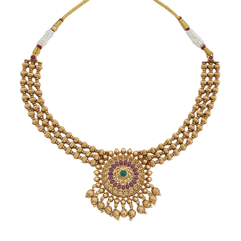 Gold necklaces for women -Antique Necklace 164074