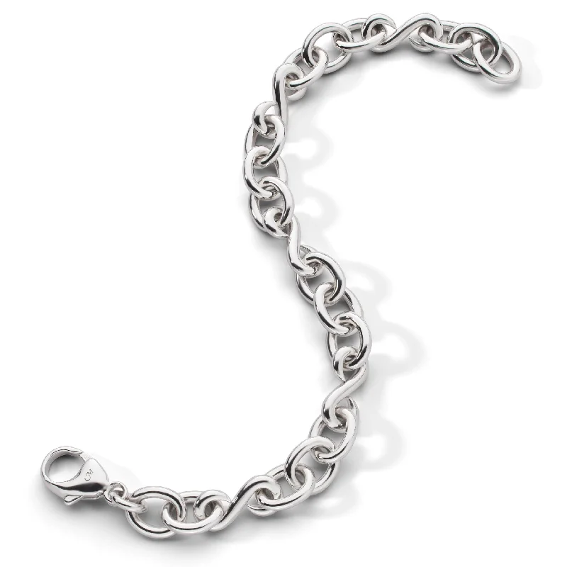 Women adjustable bangle bracelets -Infinity Link Bracelet