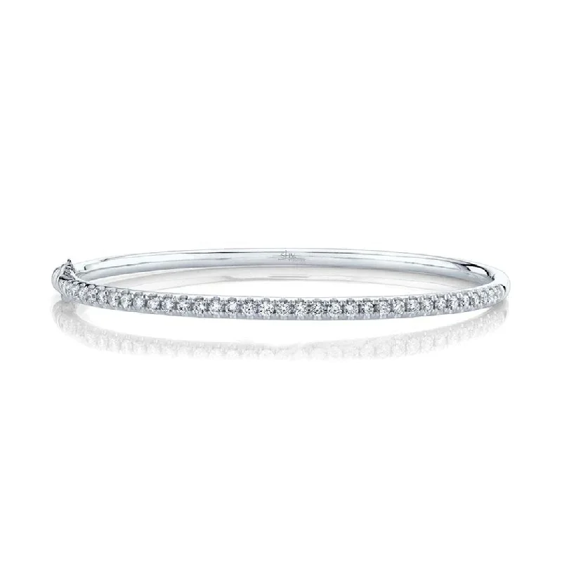 Women twisted bangles and bracelets -0.88 ctw Diamond Bangle Bracelet