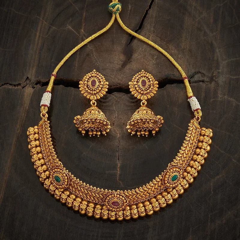 Layered gold necklaces for women -Antique Necklace 170301