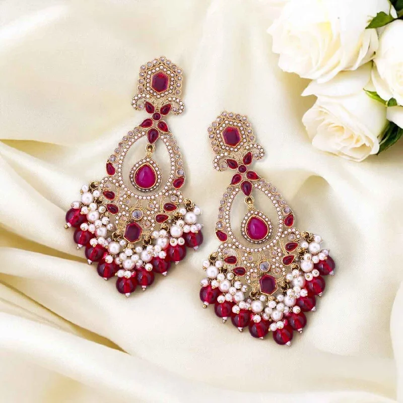 Women stackable earrings -Rani Aamira Danglers