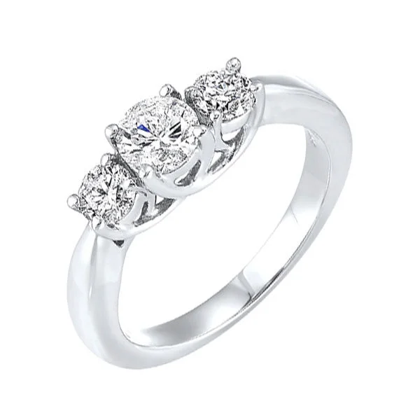 Women engagement rings -14Kt White Gold Diamond (1/2Ctw) Ring