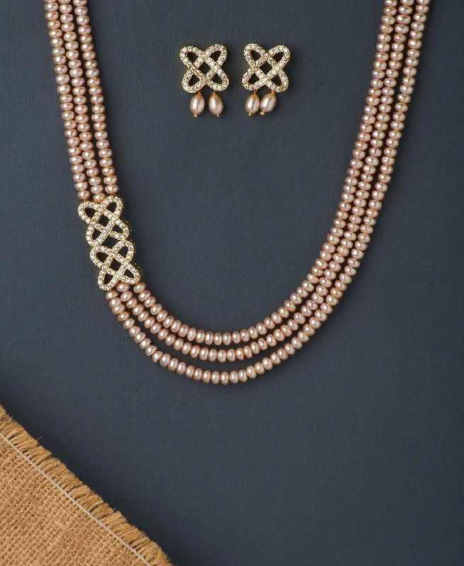 Friendship necklaces for women -Ravishing Real Pearl Necklace Set