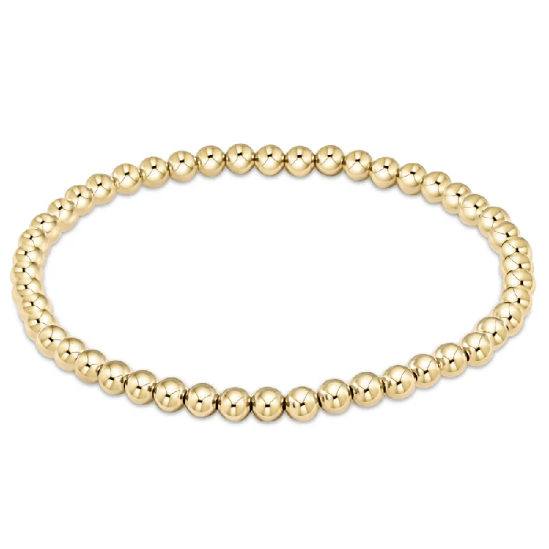 Women luxury pearl bangles and bracelets -enewton 7.25" extends Classic Gold Bead Bracelet - 4mm