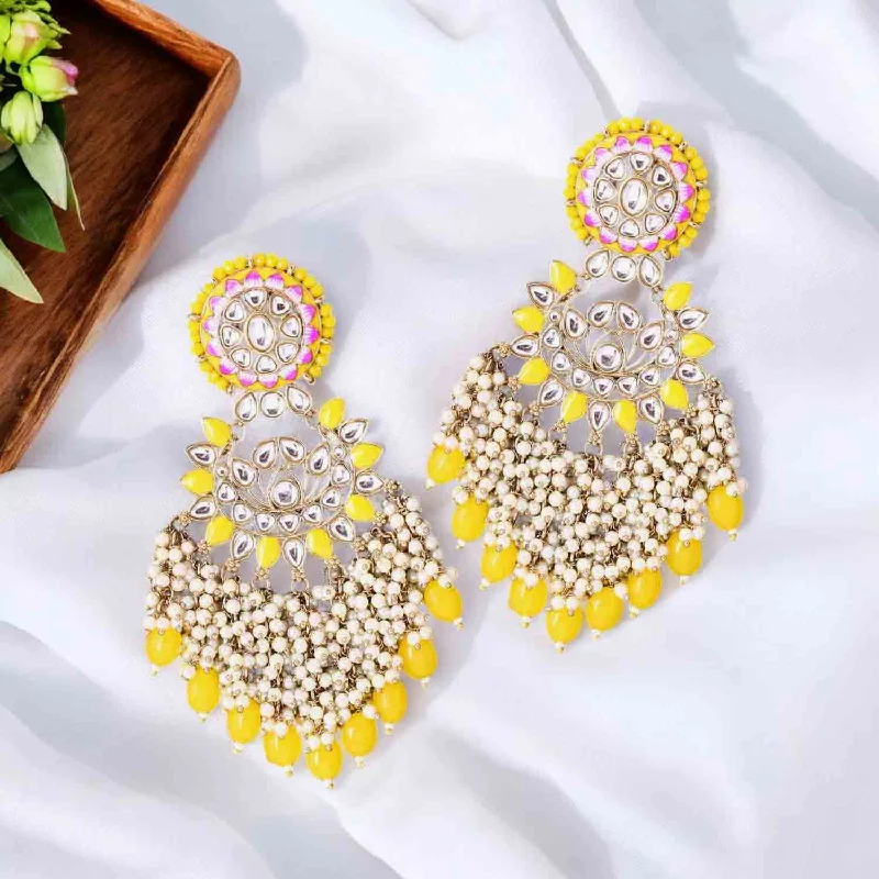 Women boho earrings -Lemon Shalani Chandbalis