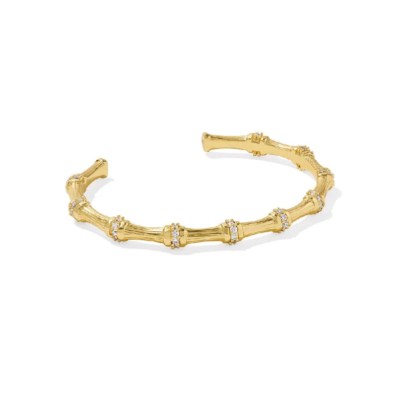 Women chunky bangles and bracelets -Kendra Scott Maura Bamboo Cuff Bracelet