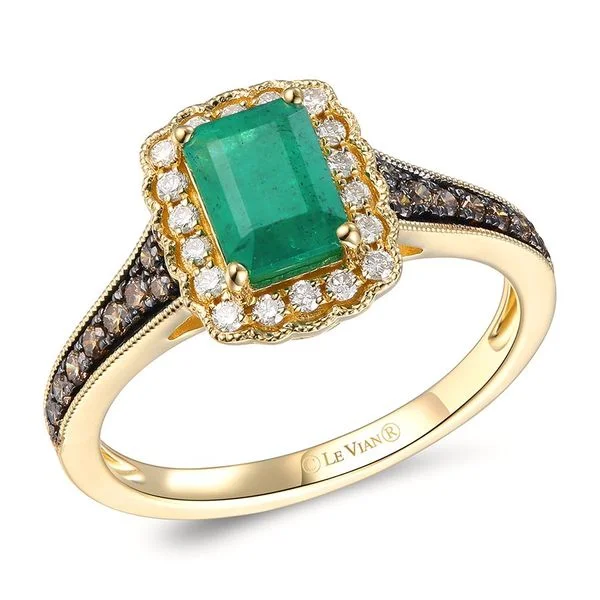 Silver engagement rings for women -Le Vian Costa Smeralda Emeralds™ Diamond Ring