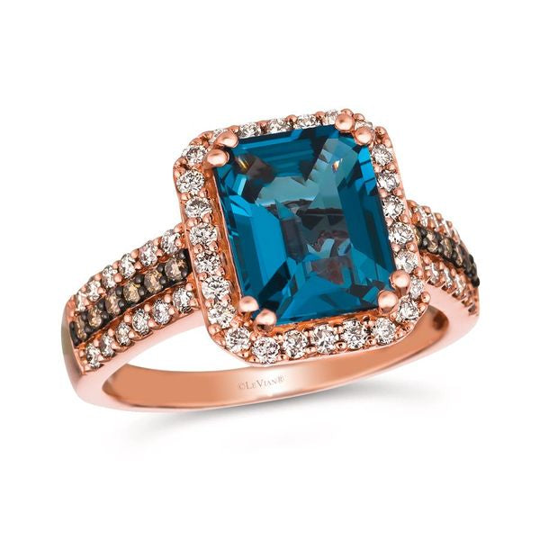 Women statement gemstone rings -Le Vian Deep Sea Blue Topaz™ Ring