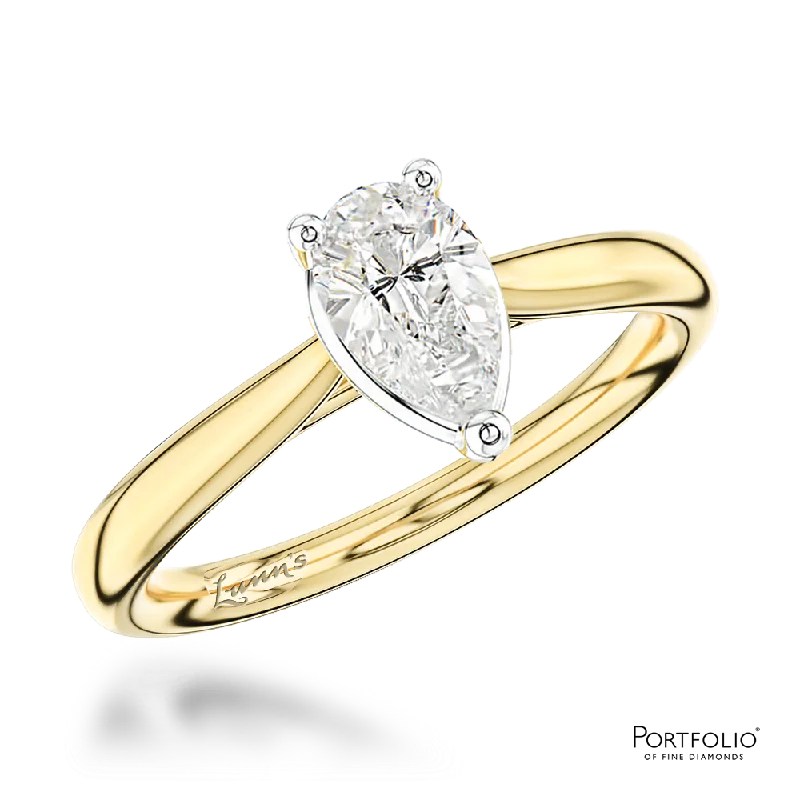 Women ring with colored gemstones -Solitaire 1.20ct E VS2 Diamond Yellow Gold/Platinum Ring