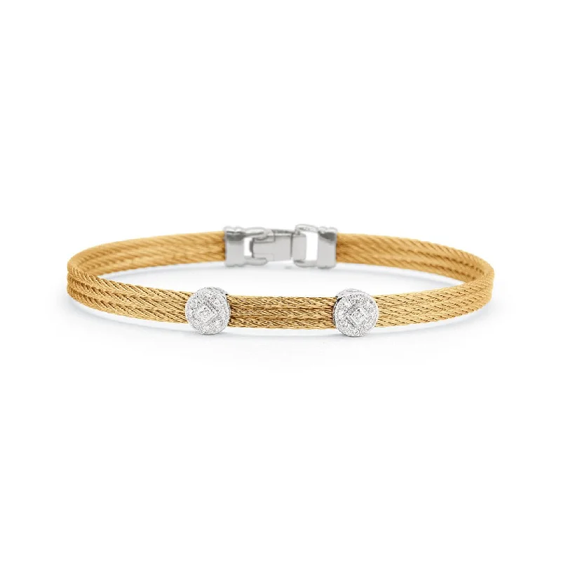 Women engraved bangles and bracelets -0.09 ctw Diamond Cable Bangle Bracelet | 10267420