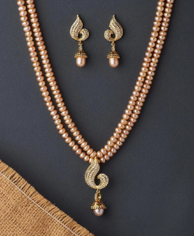 Gold necklaces for women -Trendy Pearl Necklace Set