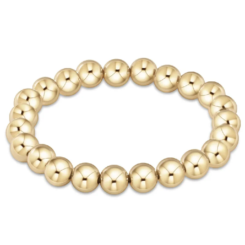 Women customized charm bangles and bracelets -enewton 7.25" extends Classic Gold Bead Bracelet - 8mm