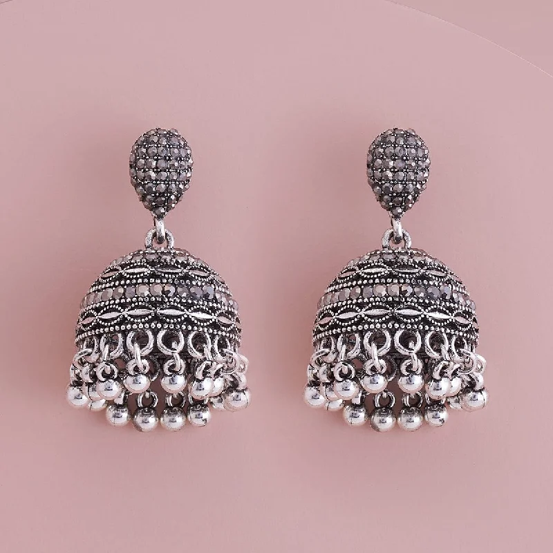 Women mixed metal earrings -Trendy Earring 178743