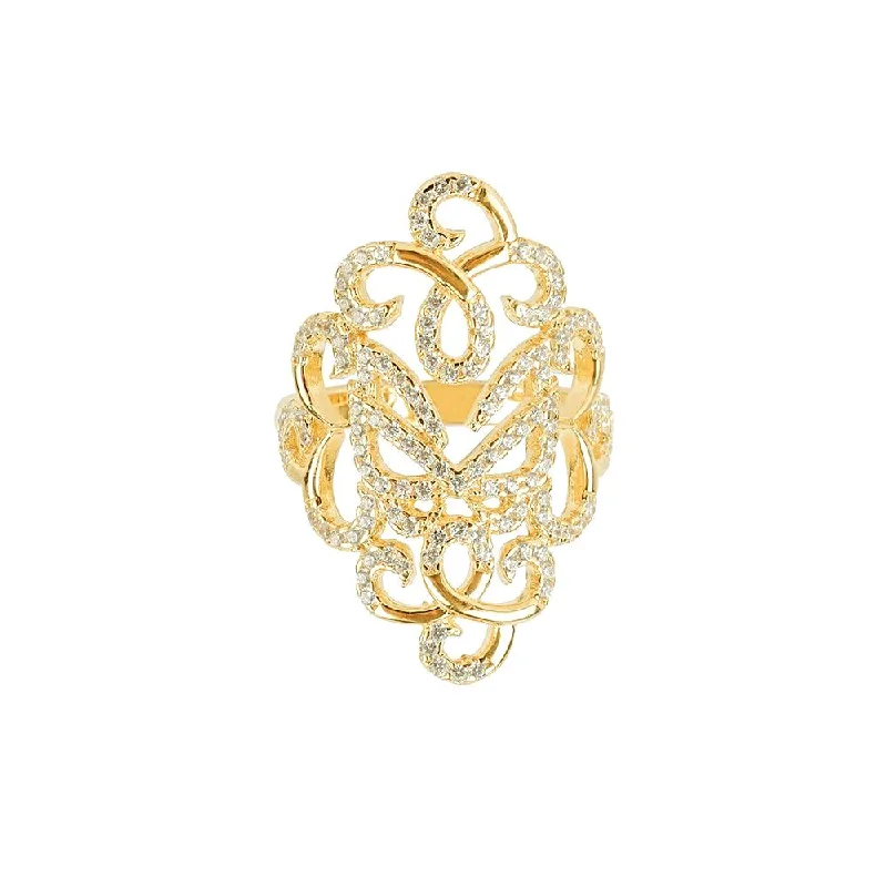 Women fashion rings -Yellow Gold Fancy Ring