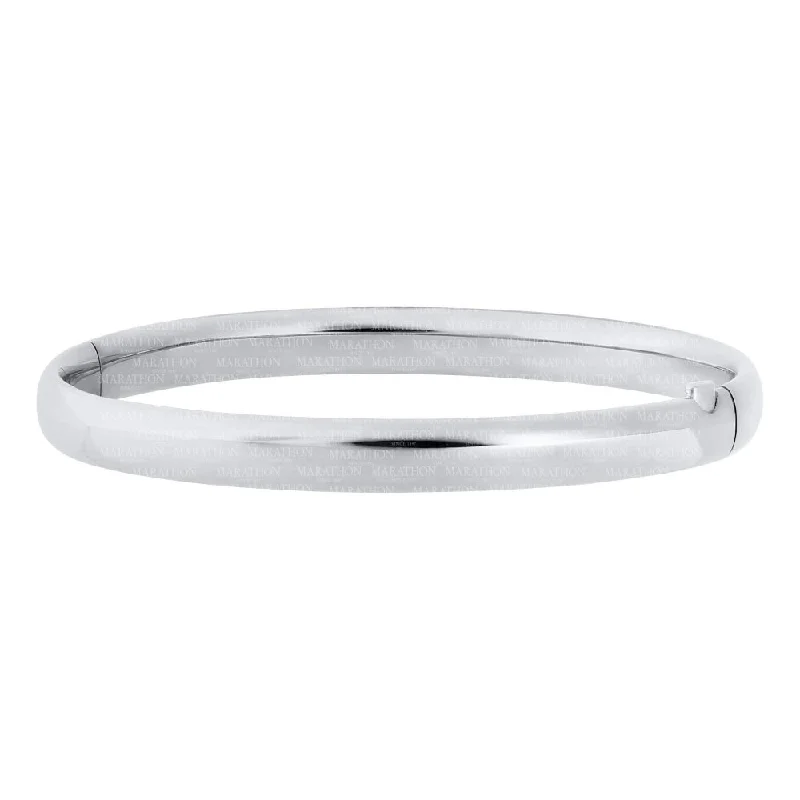 Women luxury cuff bangles and bracelets -Sterling Silver Polished Bangle Bracelet