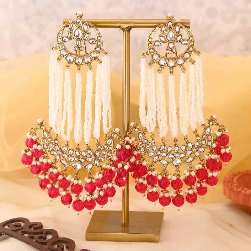 Women elegant drop earrings -Rani Rashika Chandbalis