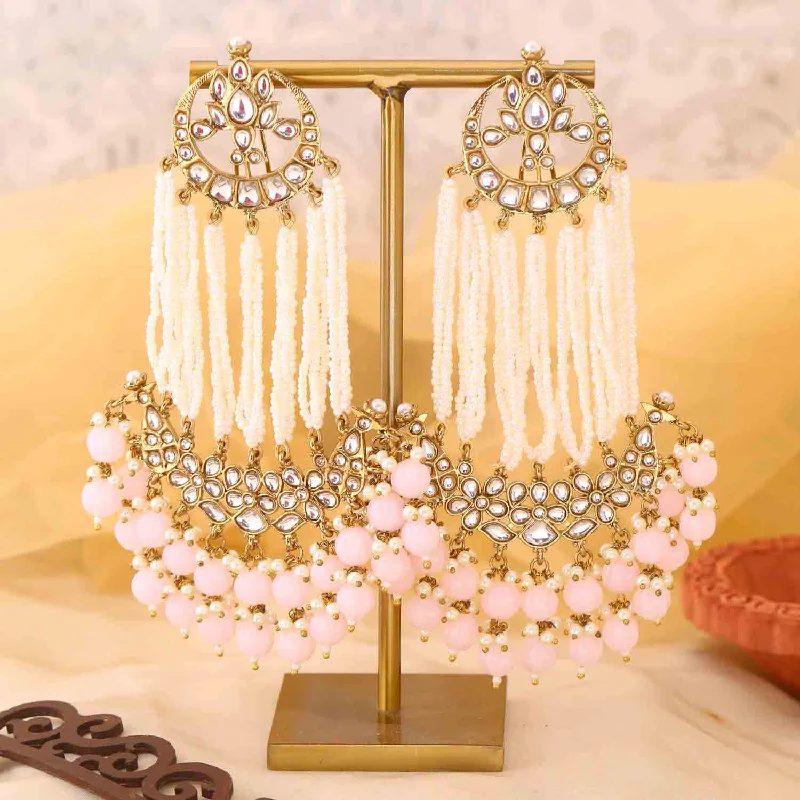 Women drop earrings -Blush Rashika Chandbalis