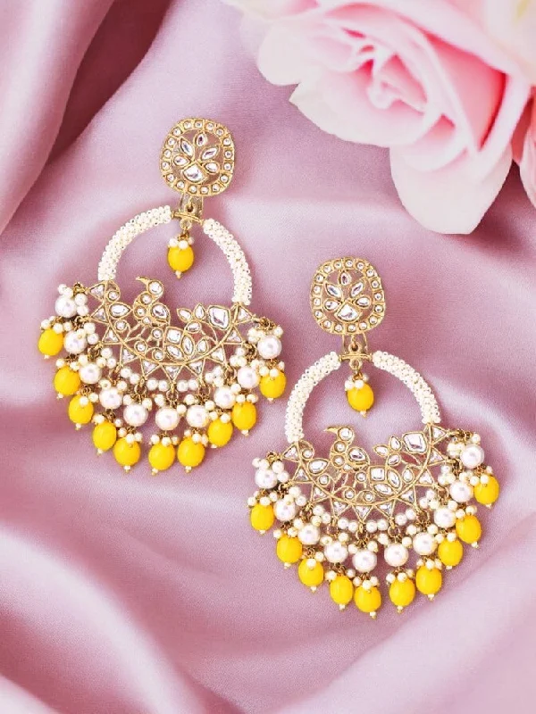 Women chic earrings -Lemon Nishi chandbalis