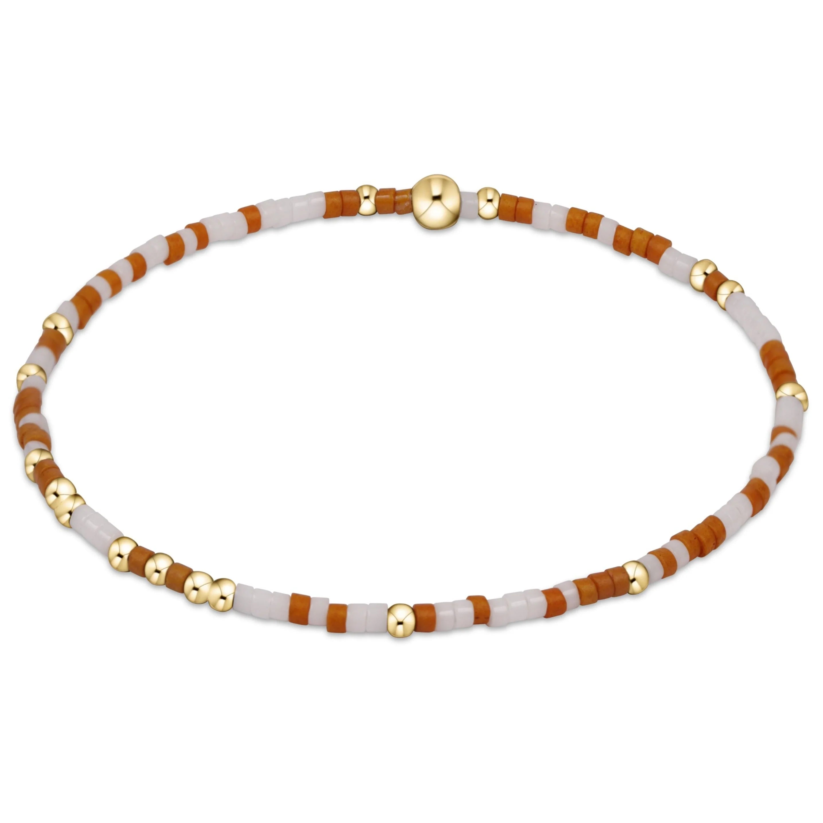 Women colorful bangles and bracelets -enewton 6.25" Gameday Hope Unwritten Bracelet - Burnt Orange White