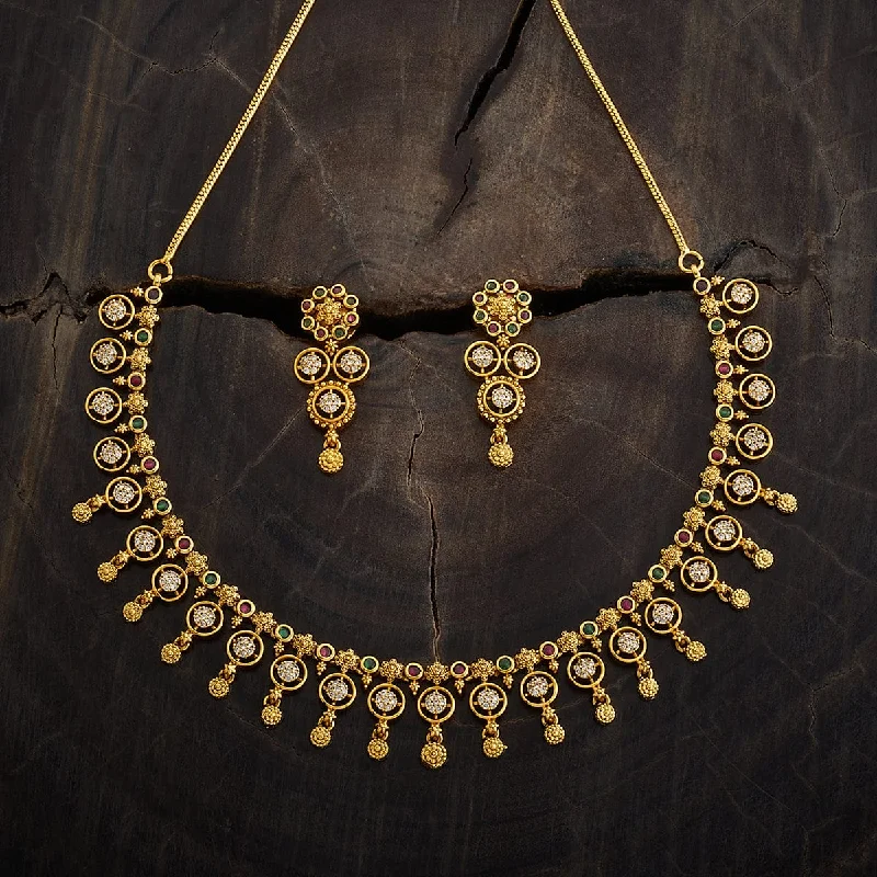 Gold-plated necklaces for women -Antique Necklace 170561