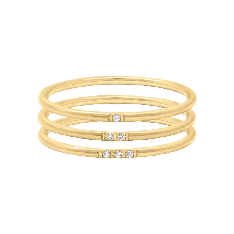 Women twisted rings -Belize Ring Set