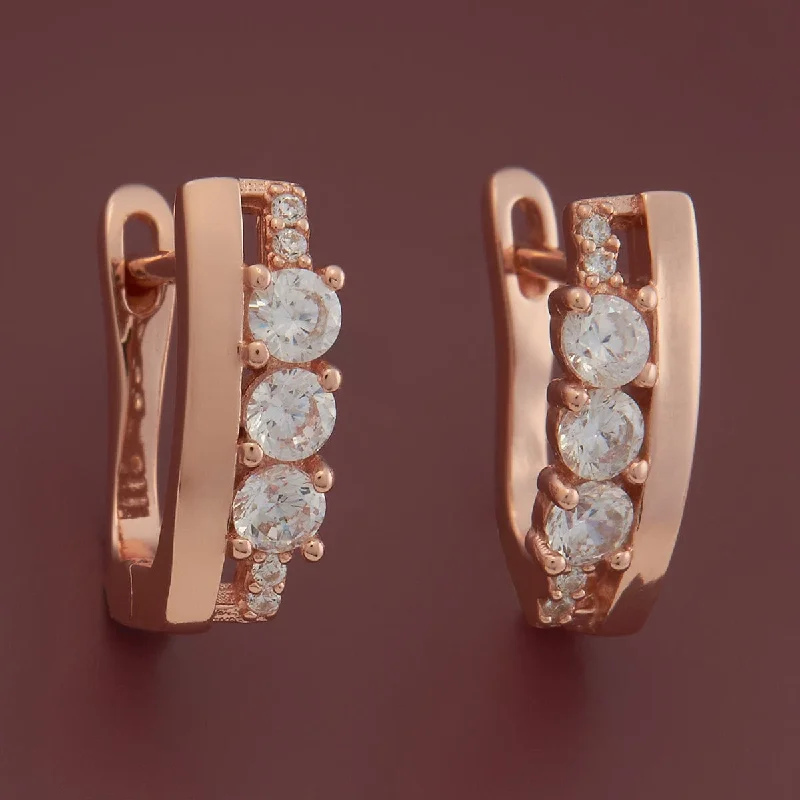 Women hoop diamond earrings -92.5 Silver Earring 180647