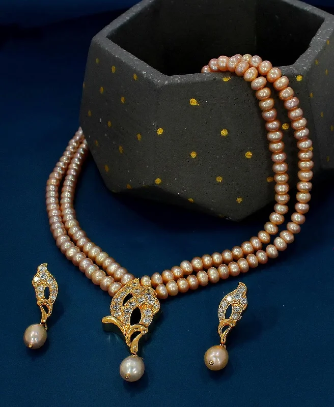 Handcrafted necklaces for women -Trendy Pearl Necklace Set