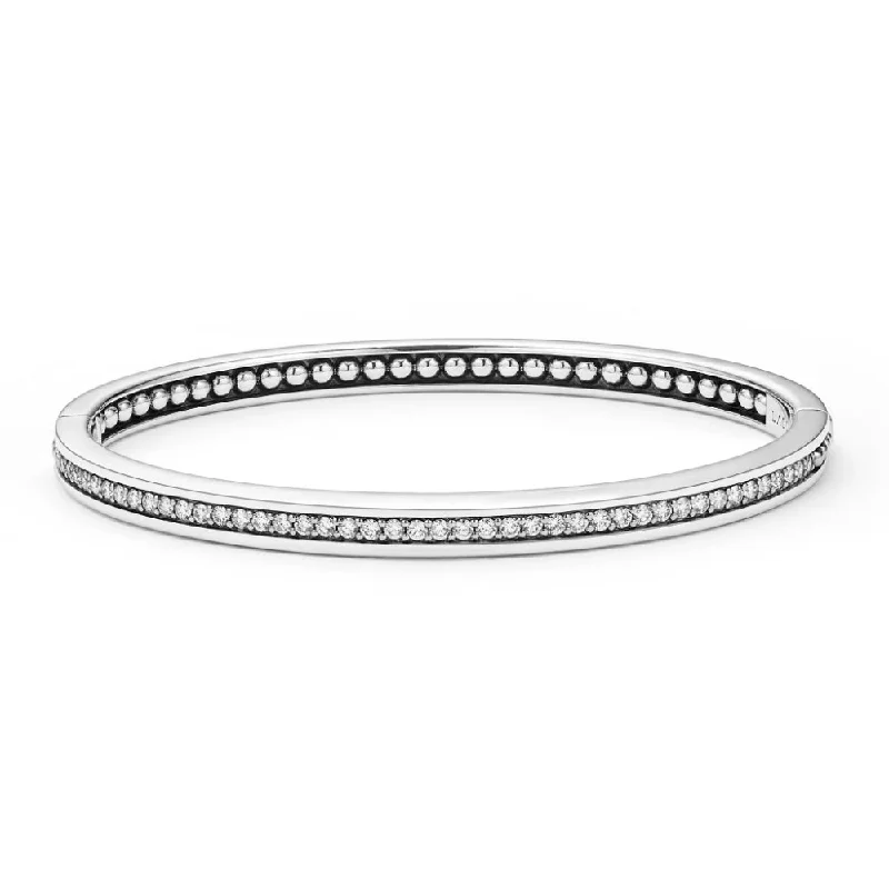 Women trendy bangles and bracelets -Lagos Caviar Spark Diamond Bangle Bracelet, 5mm