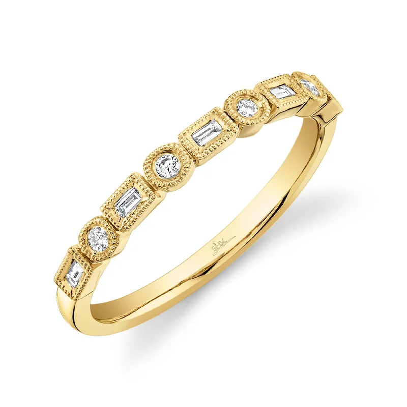 Gold rings for women -Shy Creation .14ctw Diamond Band