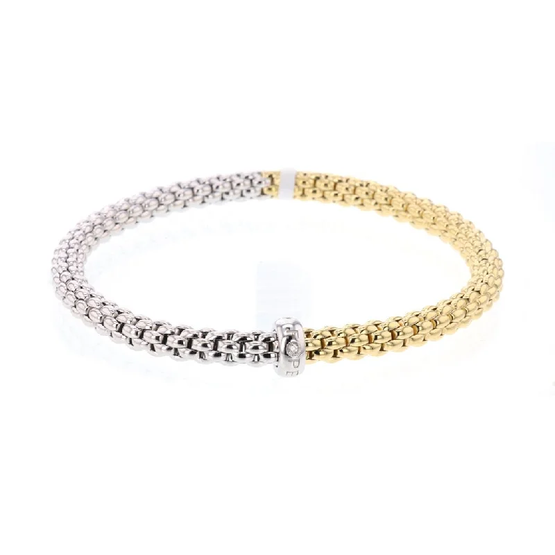 Women trendy bangles and bracelets -0.01 ctw Diamond Flex Bracelet