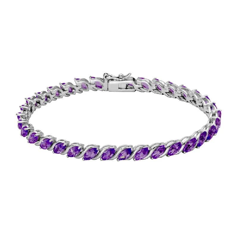 Diamond bangles and bracelets for women -Samuel B. Chrissy Gemstone Bracelet