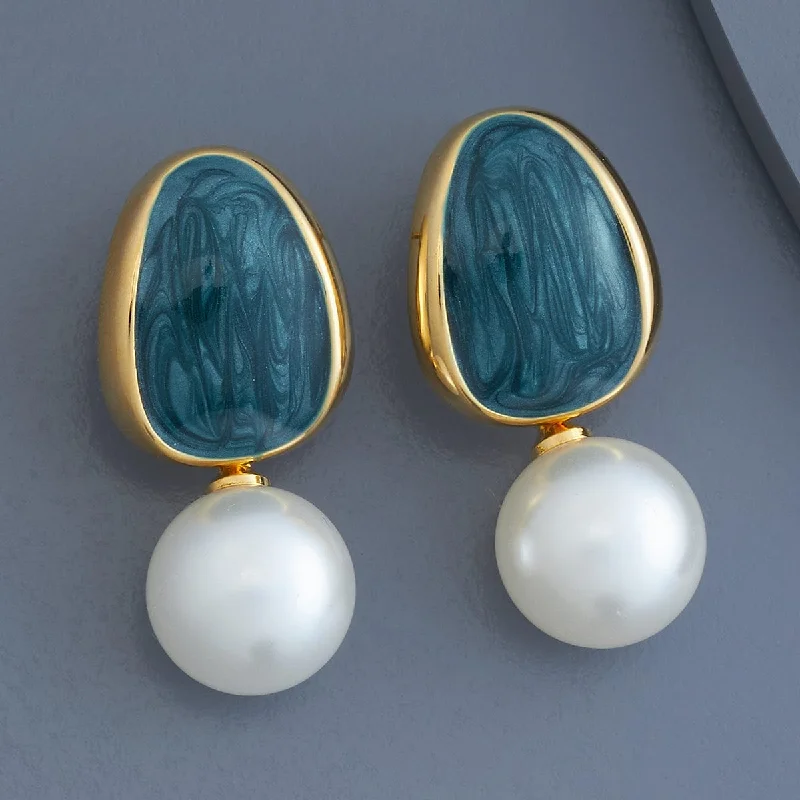 Women pearl hoop earrings -Trendy Earring 179036