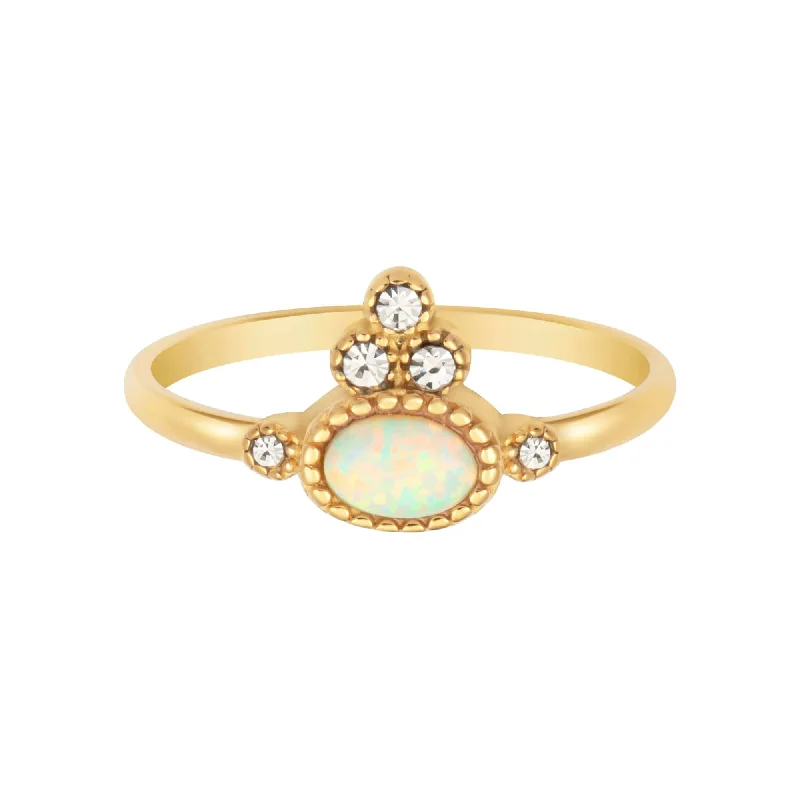 Women statement gemstone rings -Free Spirit Opal Ring