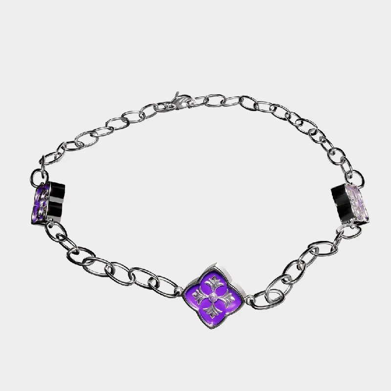 Gemstone necklaces for women -Pietà - Purple Necklace