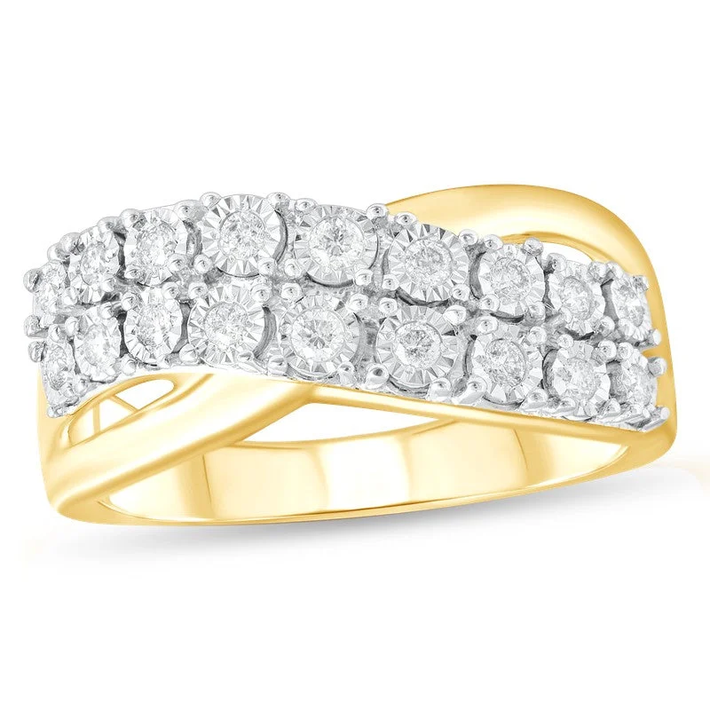 Stackable engagement rings for women -1/4ctw Diamond Ring