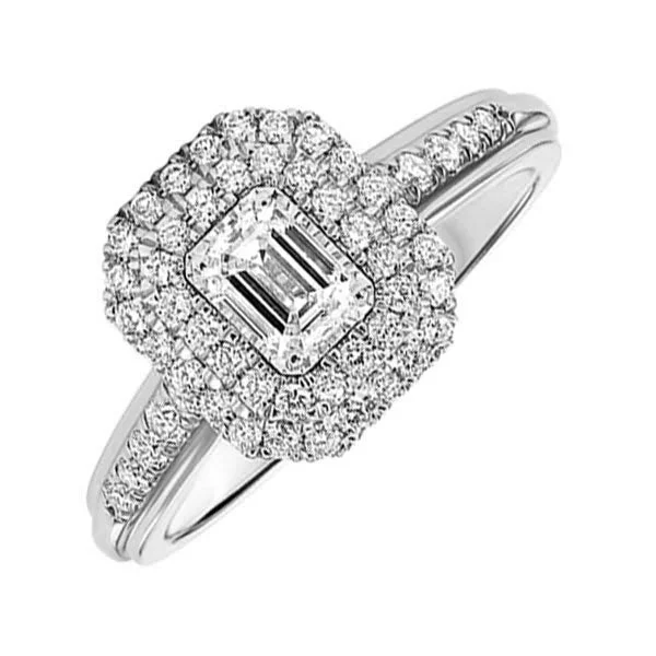 Silver rings for women -14Kt White Gold Diamond(3/4Ctw) Ring