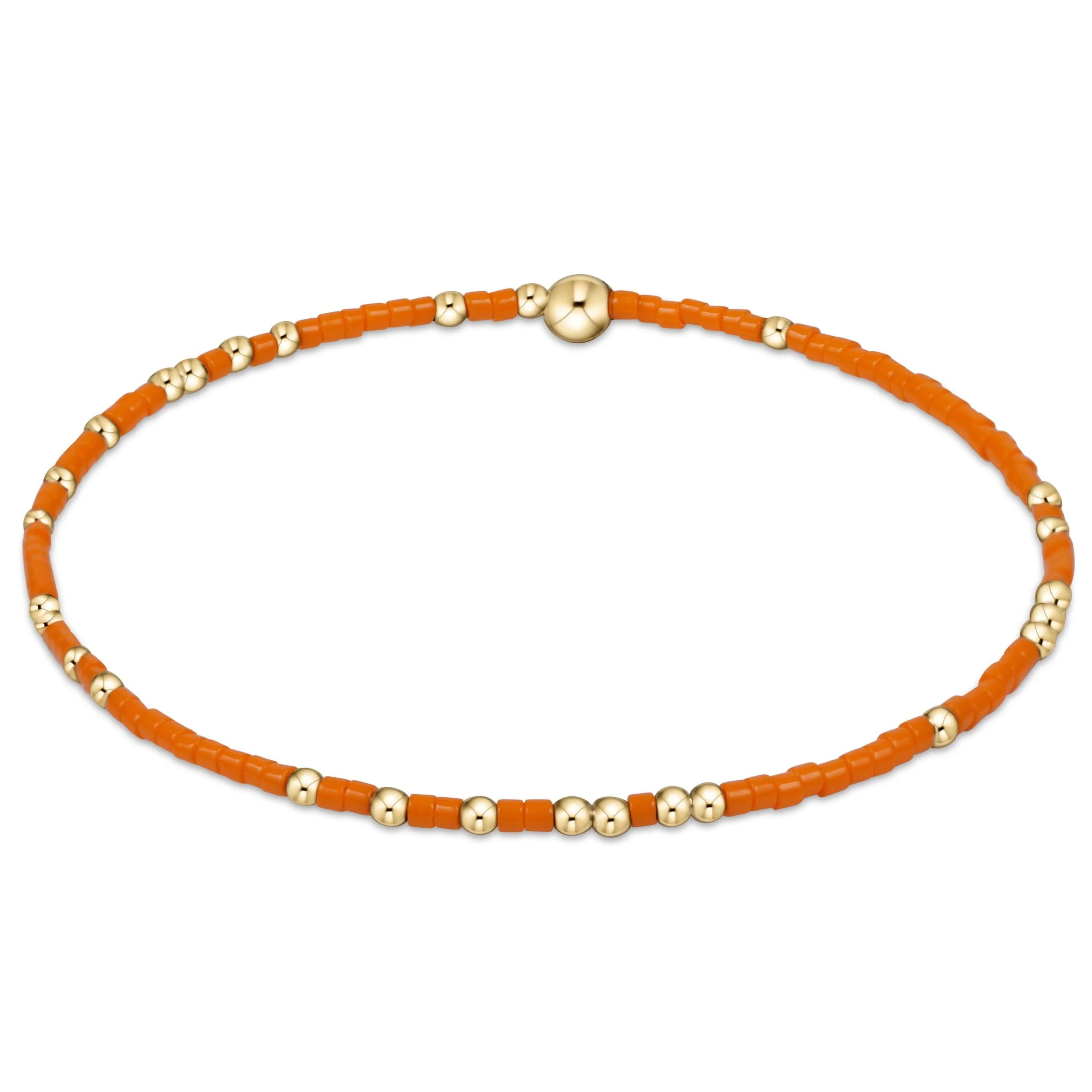 Women stackable silver bangles and bracelets -enewton 7.25" extends  Gameday Hope Unwritten Bracelet - Orange