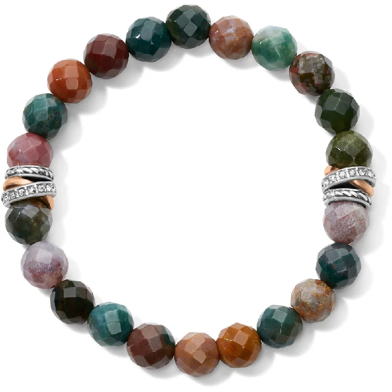 Diamond bangles and bracelets for women -Brighton Neptune's Rings Jasper Stretch Bracelet