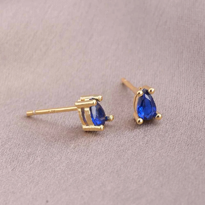 Women delicate earrings -Stone Drop Stud Earrings