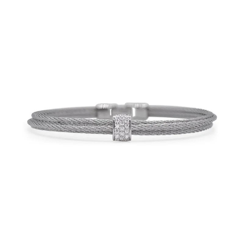 Women geometric bangles and bracelets -0.15 ctw Diamond Bangle Bracelet